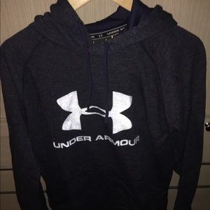 Under armour medium navy hoodie